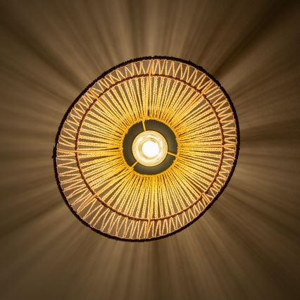 Brilagi - LED opbouwplafondlamp CERIA BOHO 1xE27/40W/230V Ø 30 cm bruin