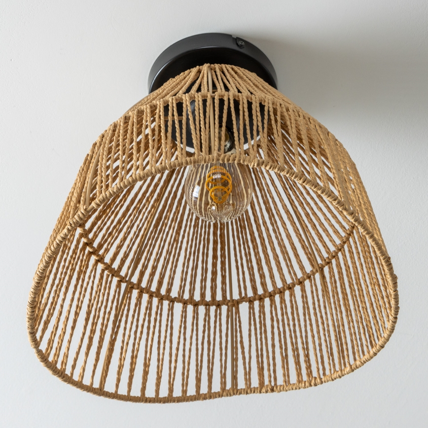 Brilagi - LED opbouwplafondlamp CERIA BOHO 1xE27/40W/230V Ø 30 cm bruin