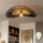 Brilagi - LED opbouwplafondlamp CERIA BOHO 1xE27/40W/230V Ø 50 cm zwart/bruin/eiken