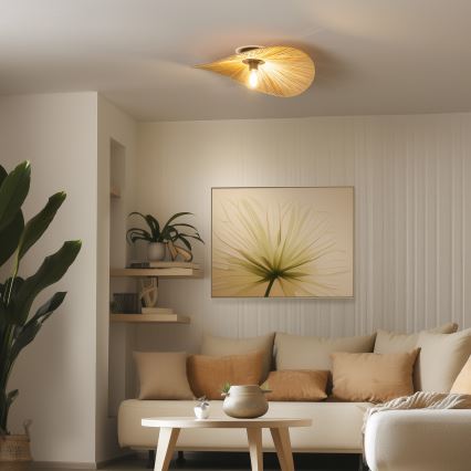 Brilagi - LED opbouwplafondlamp CERIA BOHO 1xE27/40W/230V Ø 60 cm raffia