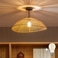 BRILAGI - LED opbouwplafondlamp CERIA BOHO 1xE27/60W/230V Ø 50 cm zwart/bruin