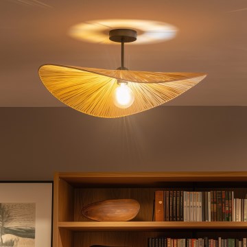 Brilagi - LED Opbouwplafondlamp CERIA BOHO 1xE27/60W/230V Ø 60 cm zwart/beige
