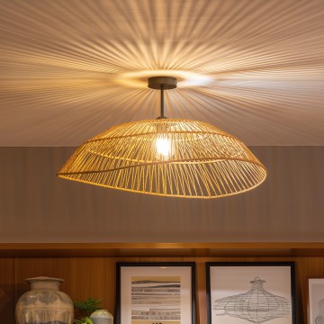 Brilagi - LED opbouwplafondlamp CERIA BOHO 1xE27/60W/230V Ø 70 cm zwart/bruin