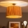 Brilagi - LED Opbouwplafondlamp CERIA BOHO 1xE27/60W/230V Ø50 cm zwart/raffia