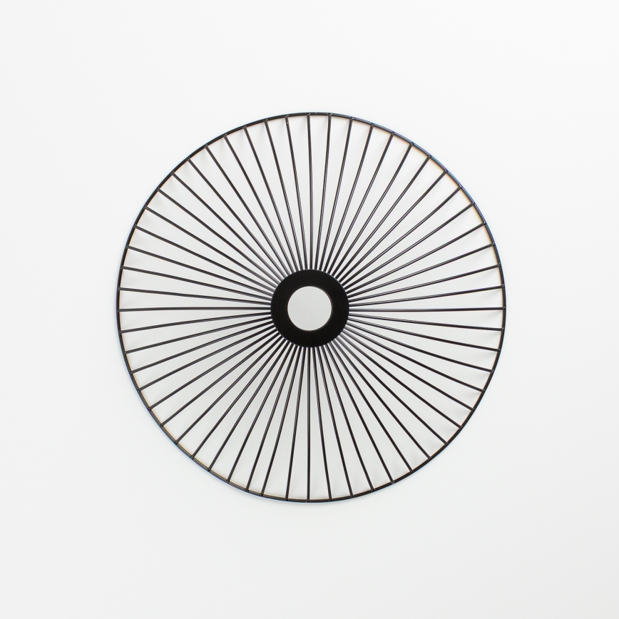 Brilagi - LED opbouwplafondlamp CERIA WIRE 1xE27/40W/230V Ø 26 cm zwart/eiken