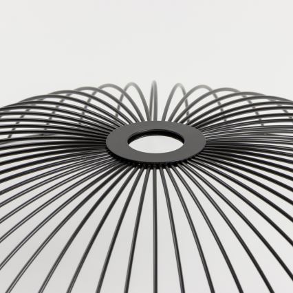 Brilagi - LED opbouwplafondlamp CERIA WIRE 1xE27/40W/230V Ø 60 cm zwart/eik