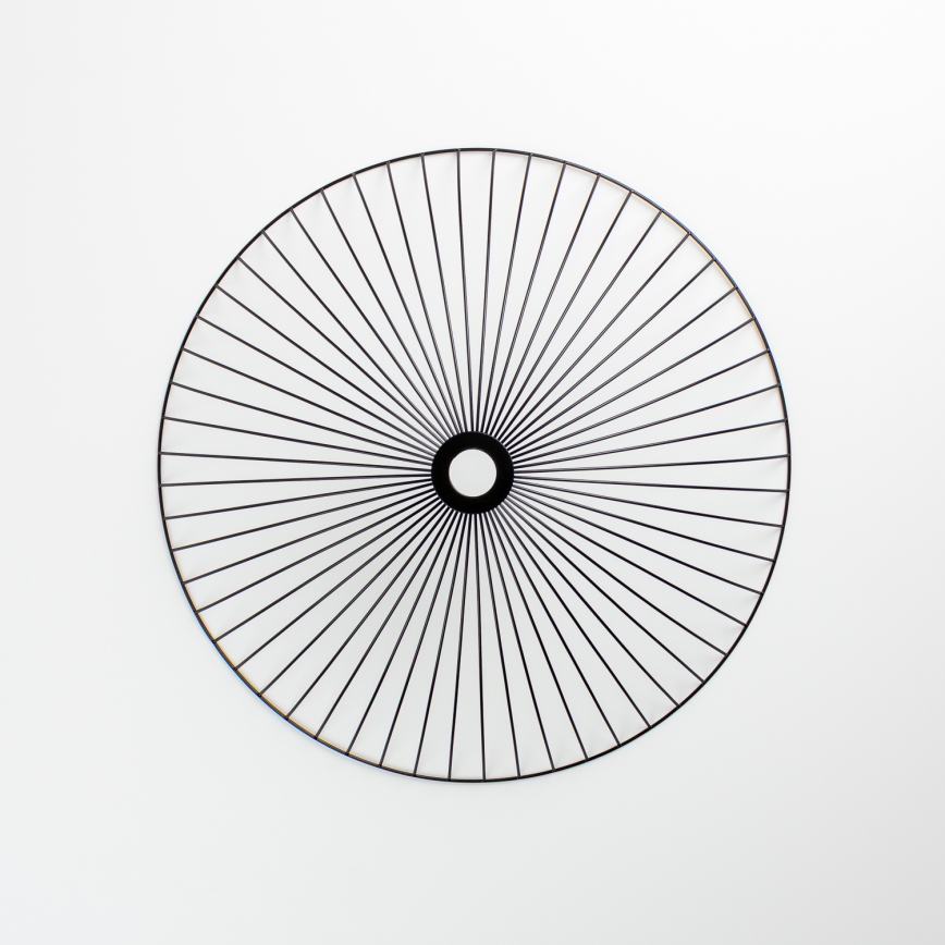 Brilagi - LED opbouwplafondlamp CERIA WIRE 1xE27/40W/230V Ø 60 cm zwart/eik