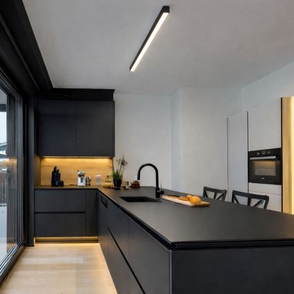 Brilagi - LED plafondlamp (opbouw) FULLDAY LED/20/30/40W/230V 2700/4000/6000K 120 cm zwart
