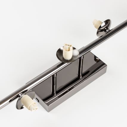 Brilagi - LED opbouwplafondlamp MILLA 7xG9/3W/230V zwart chroom/rookglas