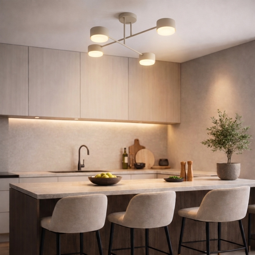 Brilagi - LED opbouwplafondlamp MONO 4xGX53/30W/230V beige