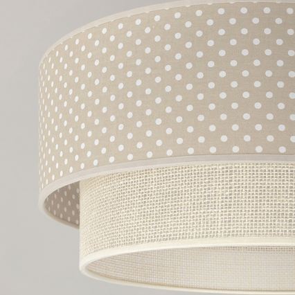 Brilagi - LED opbouwlamp BOHO BOBO 1xE27/60W/230V Ø 40 cm met stippen beige/crème