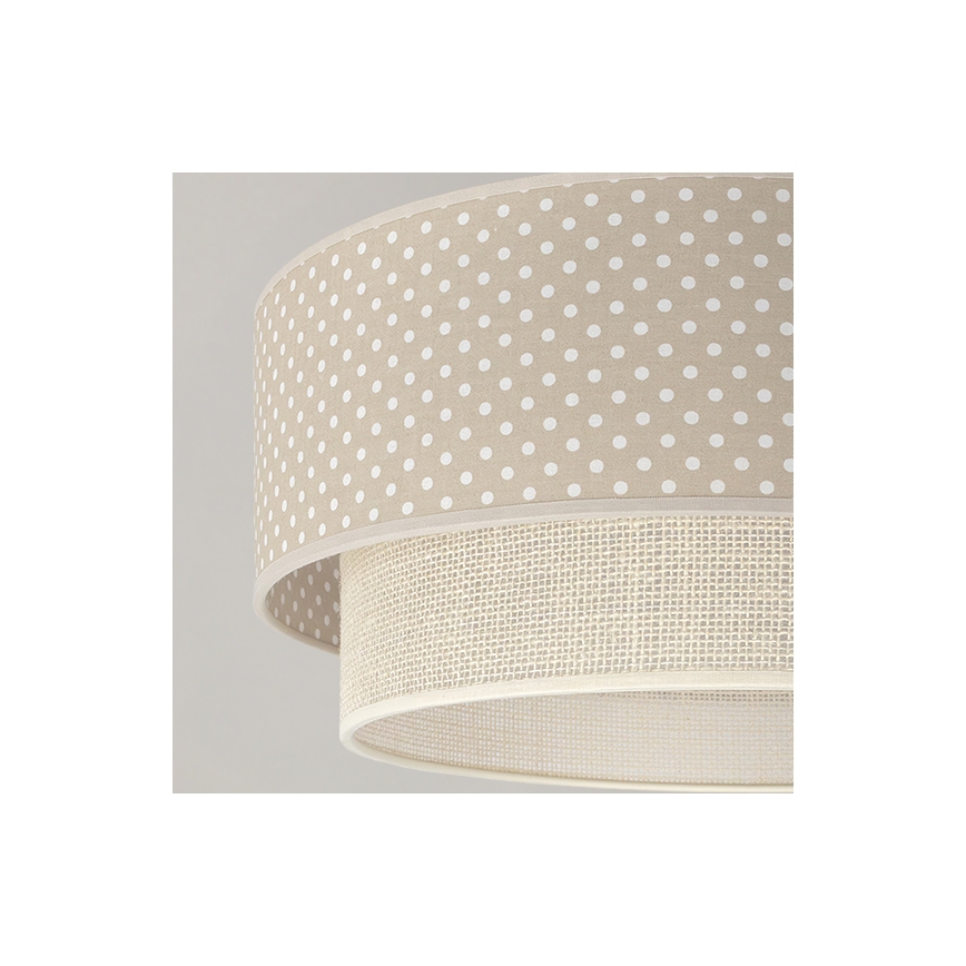 Brilagi - LED opbouwlamp BOHO BOBO 1xE27/60W/230V Ø 40 cm met stippen beige/crème