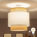 Brilagi - LED-opbouwplafonnière CERIA 1xE27/60W/230V Ø 40 cm beige/wit