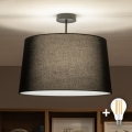 Brilagi - LED opbouwplafonnière CERIA 1xE27/60W/230V Ø 45 cm zwart