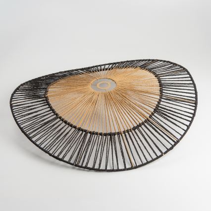 Brilagi - LED opbouwplafonnière CERIA BOHO 1x E27/40W/230V Ø 80 cm zwart/bruin