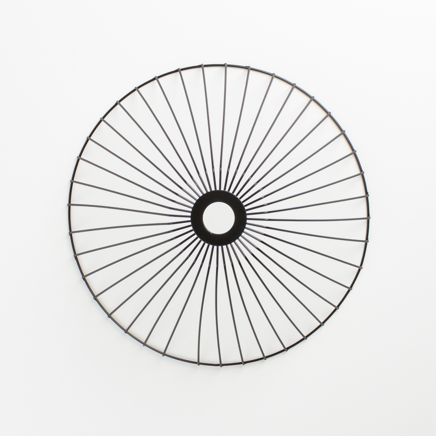 Brilagi - LED opbouwplafonnière CERIA WIRE 1xE27/40W/230V Ø 45 cm zwart/eiken