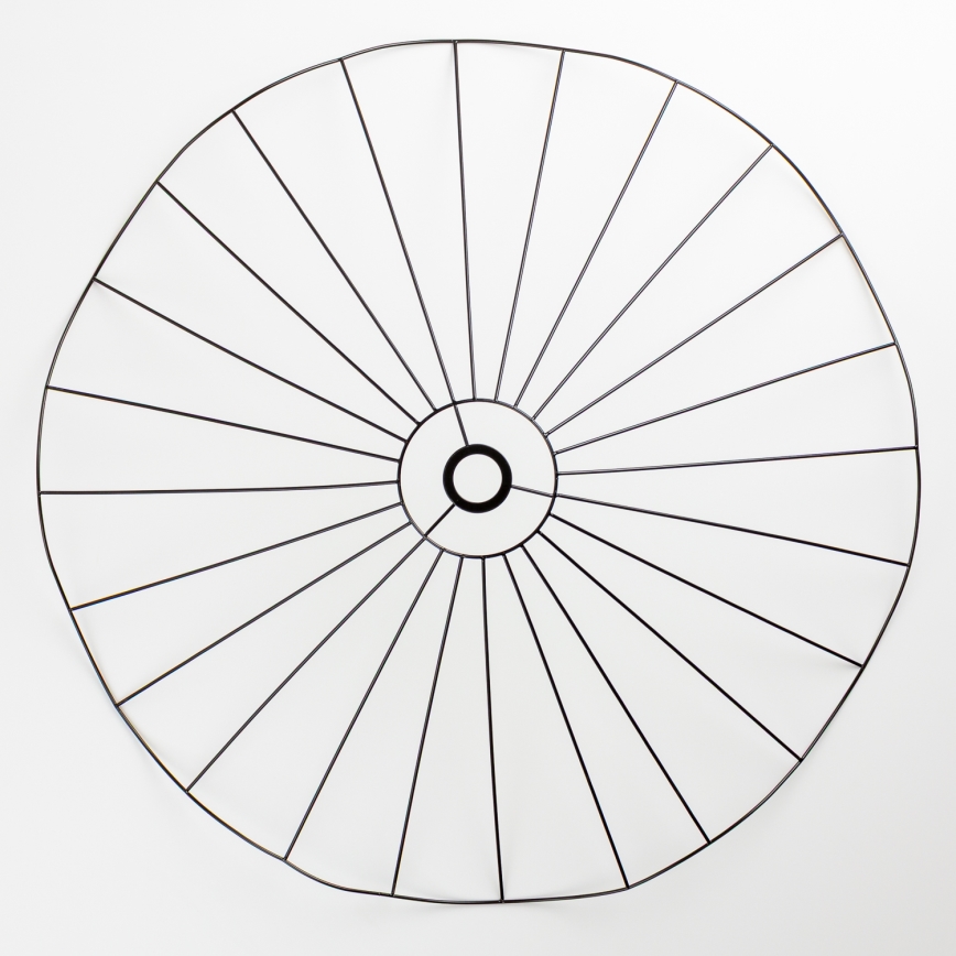 Brilagi - LED opbouwplafonnière CERIA WIRE 1xE27/40W/230V Ø 80 cm zwart/eiken