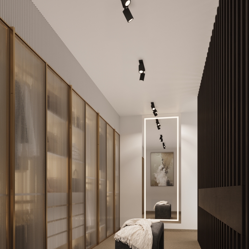 Brilagi - LED opbouwspot CRESTO 2xGU10/10W/230V zwart