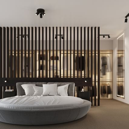 Brilagi - LED opbouwspot CRESTO 2xGU10/10W/230V zwart