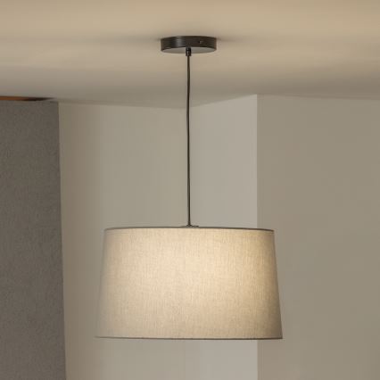 Brilagi - LED-pendellamp aan kabel CERIA 1xE27/40W/230V Ø 45 cm grijs