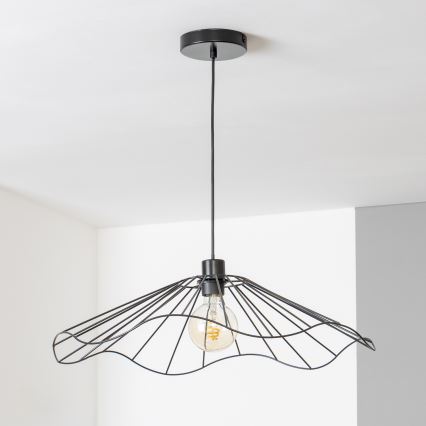 Brilagi - LED-pendellamp aan kabel CERIA WIRE 1xE27/40W/230V Ø 60 cm zwart