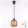 Brilagi - LED-pendellamp aan kabel RETRO GLASS 1xE27/60W/230V Ø 14 cm bruin/rookbruin
