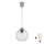 Brilagi - LED-pendellamp aan kabel RETRO GLASS 1xE27/60W/230V Ø 18 cm zilver/helder
