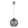 Brilagi - LED pendellamp aan kabel RETRO GLASS 1xE27/60W/230V Ø 18 cm zilver/rookgrijs
