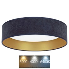 Brilagi - LED Plafond Lamp VELVET LED/24W/230V 3000/4000/6400K blauw/goud