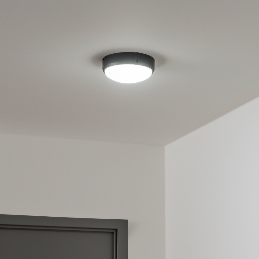 Brilagi - LED Plafondarmatuur industrieverlichting SIMA LED/12W/230V IP65 zwart