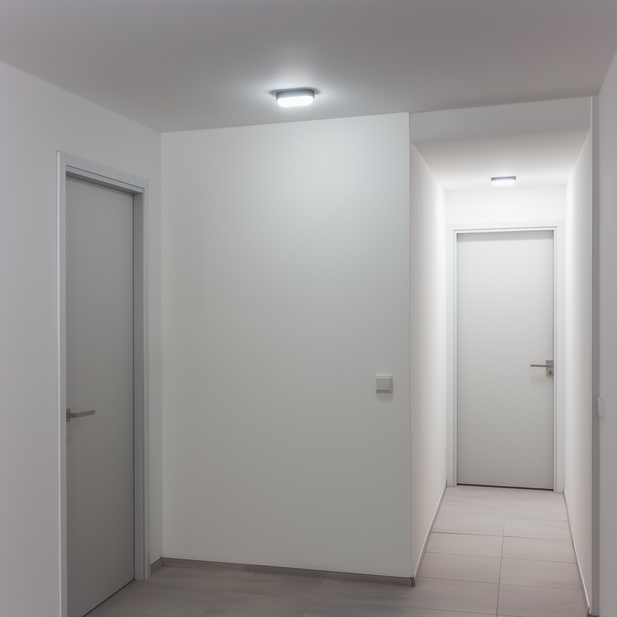 Brilagi - LED Plafondarmatuur industrieverlichting SIMA LED/12W/230V IP65 zwart