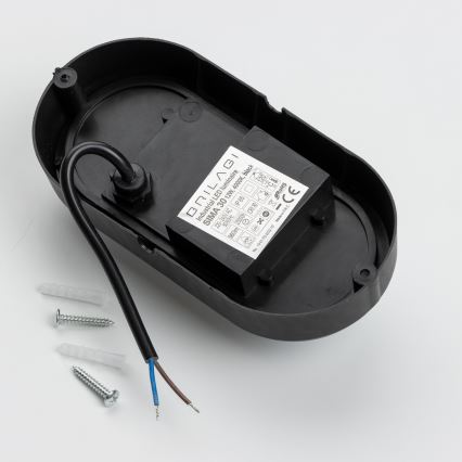 Brilagi - LED Plafondarmatuur industrieverlichting SIMA LED/12W/230V IP65 zwart