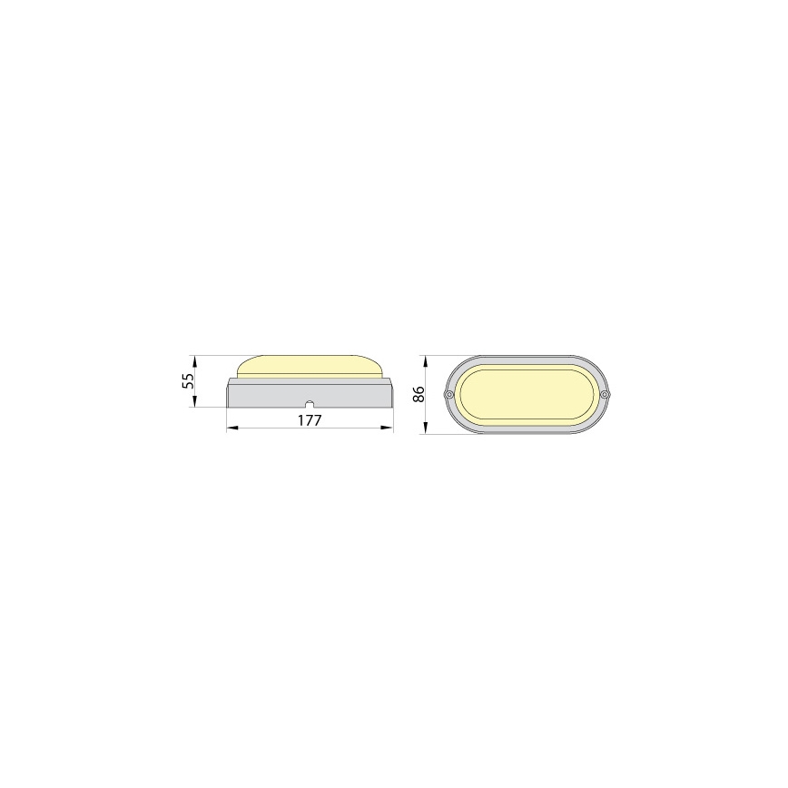 Brilagi - LED Plafondarmatuur industrieverlichting SIMA LED/12W/230V IP65 zwart