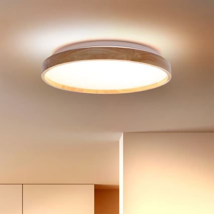 Brilagi - LED Plafondlamp ALSON LED/24W/230V eiken