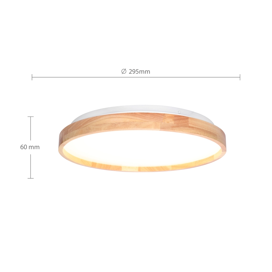 Brilagi - LED Plafondlamp ALSON LED/24W/230V eiken