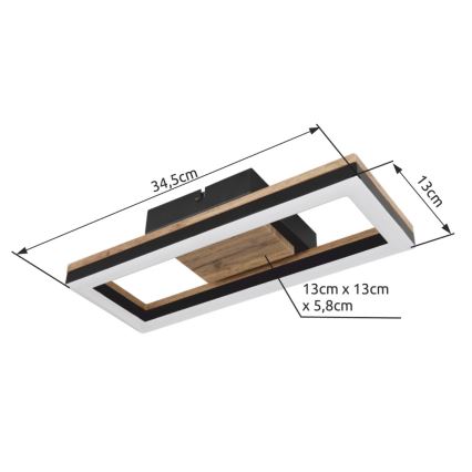 Brilagi - LED plafondlamp AXIS LED/12W/230V