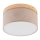 Brilagi - LED Plafondlamp BELLADONNA 1xE27/15W/230V Ø 30 cm beige/dennenhout