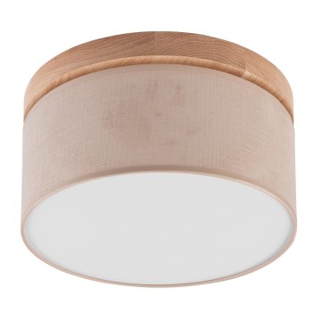 Brilagi - LED Plafondlamp BELLADONNA 1xE27/15W/230V Ø 30 cm beige/eiken