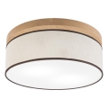 Brilagi - LED Plafondlamp BELLADONNA 2xE27/15W/230V diameter 40 cm crème/eiken