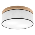 Brilagi - LED Plafondlamp BELLADONNA 2xE27/15W/230V diameter 40 cm wit/eiken