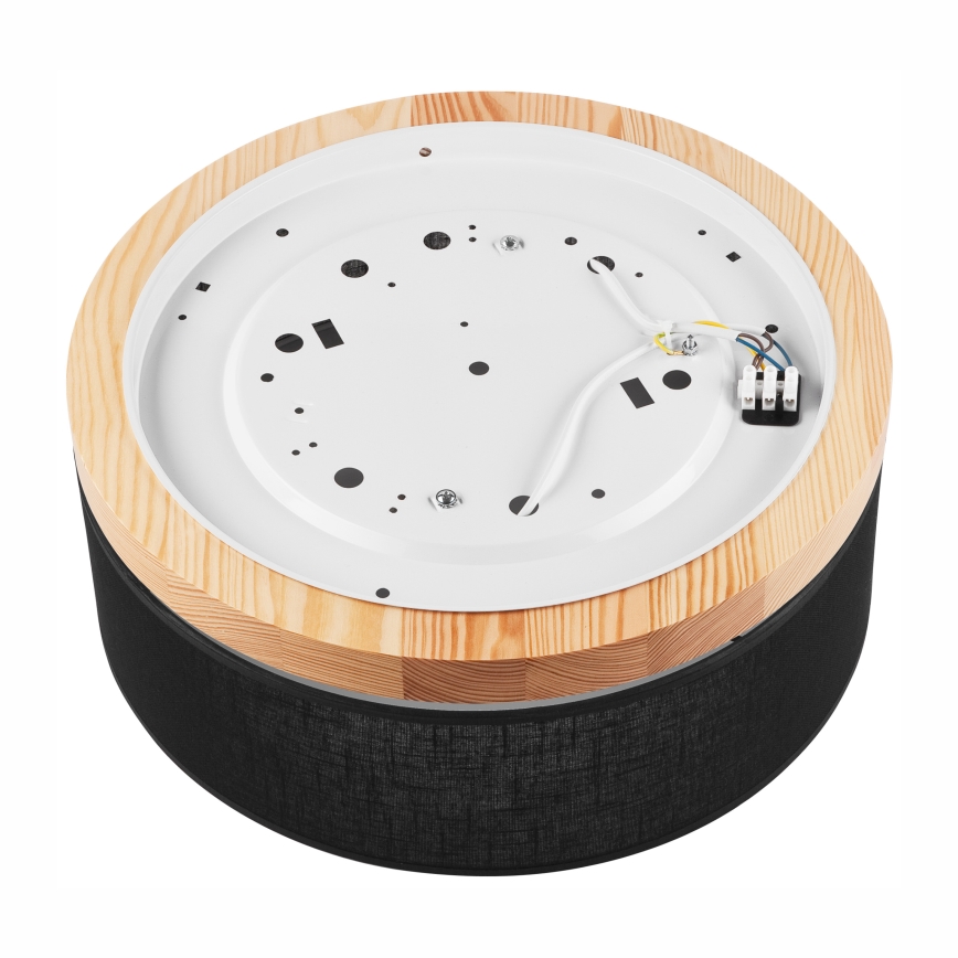 Brilagi - LED Plafondlamp BELLADONNA 2xE27/15W/230V zwart/Grenen