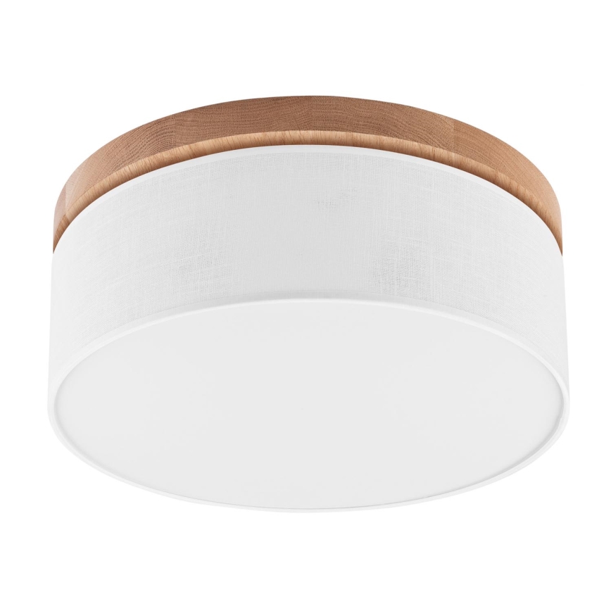 Brilagi - LED Plafondlamp BELLADONNA 2xE27/15W/230V Ø 40 cm wit/eiken