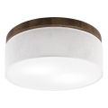 BRILAGI - LED plafondlamp BELLADONNA 2xE27/15W/230V Ø 40 cm wit/eiken-walnoot