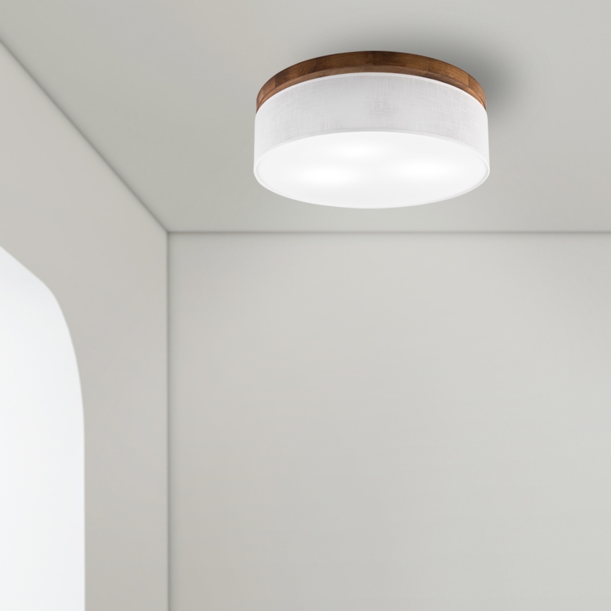 BRILAGI - LED plafondlamp BELLADONNA 3xE27/15W/230V pr. 50 cm wit/kerseik