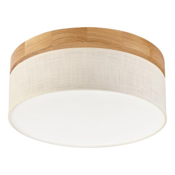 Brilagi - LED Plafondlamp BELLADONNA LED/20W/230V dia. 30 cm crème/eik