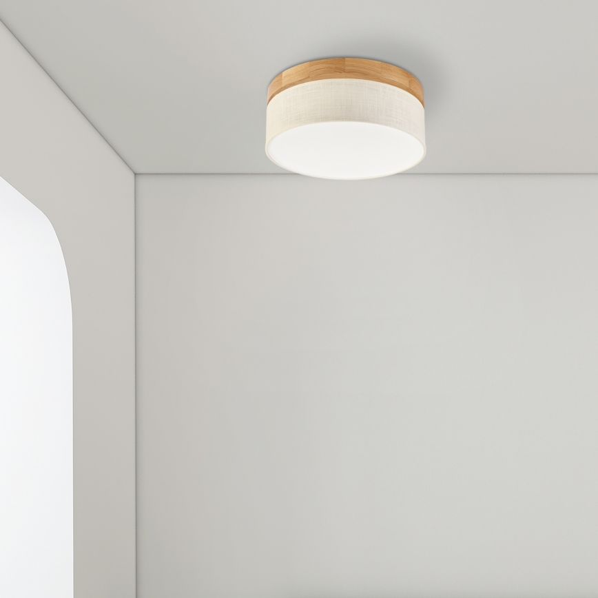 Brilagi - LED Plafondlamp BELLADONNA LED/20W/230V dia. 30 cm crème/eik