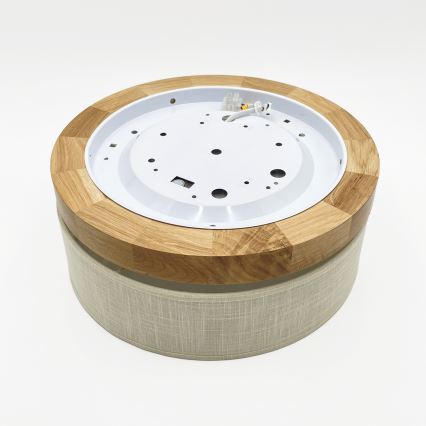 Brilagi - LED Plafondlamp BELLADONNA LED/20W/230V dia. 30 cm crème/eik