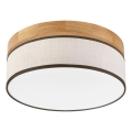 Brilagi - LED Plafondlamp BELLADONNA LED/20W/230V Ø 30 cm crème/eiken