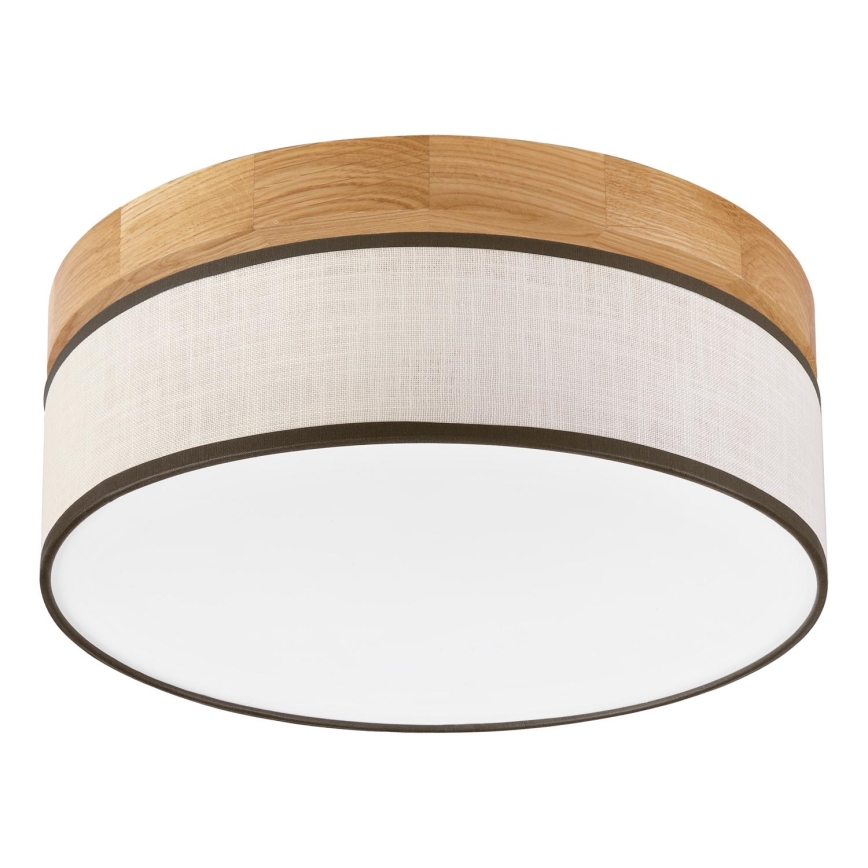 Brilagi - LED Plafondlamp BELLADONNA LED/20W/230V Ø 30 cm crème/eiken