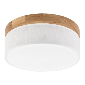 Brilagi - LED Plafondlamp BELLADONNA LED/20W/230V Ø 30 cm wit/eik